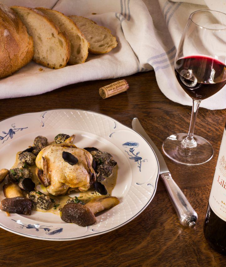 Cailles En Sarcophage Au Foie Gras Et Sauce Aux Truffes